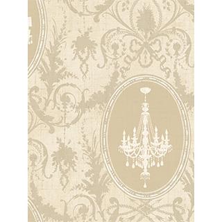Seabrook Designs CM10705 Camille Acrylic Coated  Wallpaper